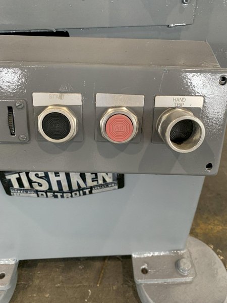 15 TON TISHKEN ACO-15 PNEUMATIC CUT OFF PRESS. STOCK # 0103617