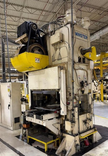 Used Minster Press For Sale - 150 ton Minster Piece-Maker Model P2-150-60 Geared, Year 1996
