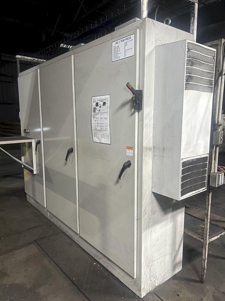 300 TON VALDARNO STRAIGHT SIDE FORGING TRIM PRESS, UPDATED CONTROLS: STOCK #19110