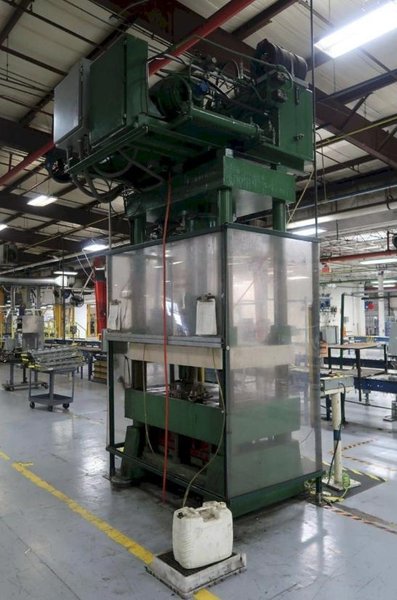 200 TON ROGERS MD200-4835 CUSHION BED HYDRAULIC PRESS WITH 24" STROKE. STOCK # 0547326