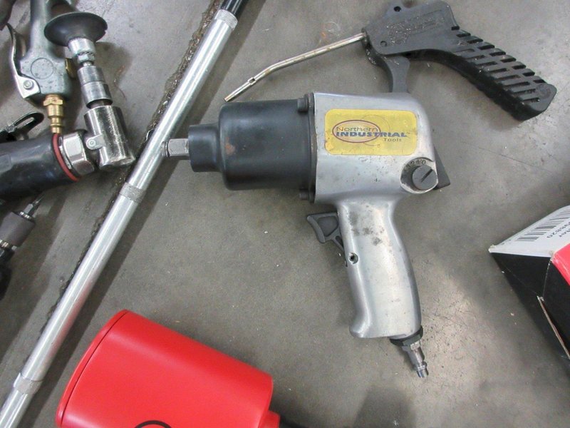 Pneumatic Air Tools, Impact Ratchets, Air Guns, Rivet Gun, Angle/Straight Die Grinders- Auction Item