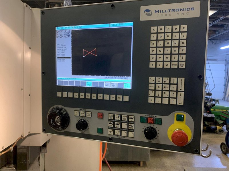 (1) USED MILLTRONICS RH20 CNC VERTICAL MILL; S/N: 11215; NEW: 2011