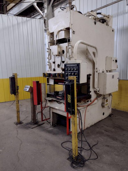 110 TON CINCINNATI MODEL #110 OBS HYDRAULIC C-FRAME PRESS, 10&quot; STROKE: STOCK 15962