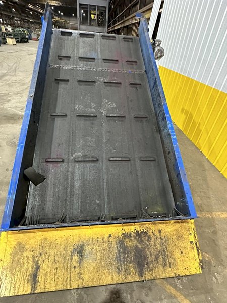 35’ X 60” CP MANUFACTURING MODEL #3495991 CONVEYOR SORTING SYSTEM, WITH DUMP BIN &amp; EXIT DISCHARGE: STOCK #19720