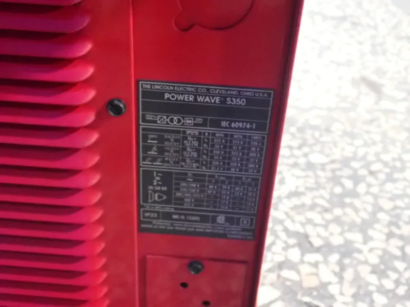 LINCOLN ELECTRIC 350A S350 WELDER  -  K2823-3 / POWER WAVE S350