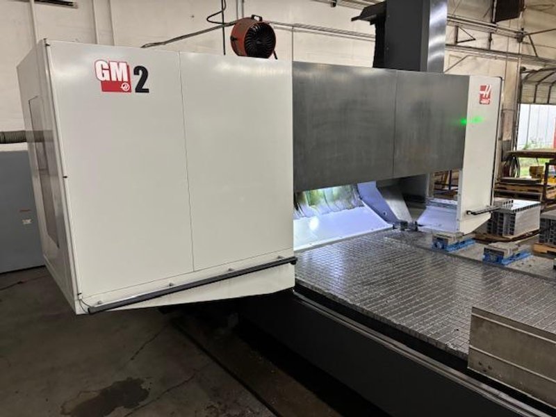 Haas GM-2 CNC Vertical Gantry Mill, 145" x 72" x 22", 15K RPM, 30 ATC, Probing, TS Coolant, Vacuum Table, High Speed Machining
