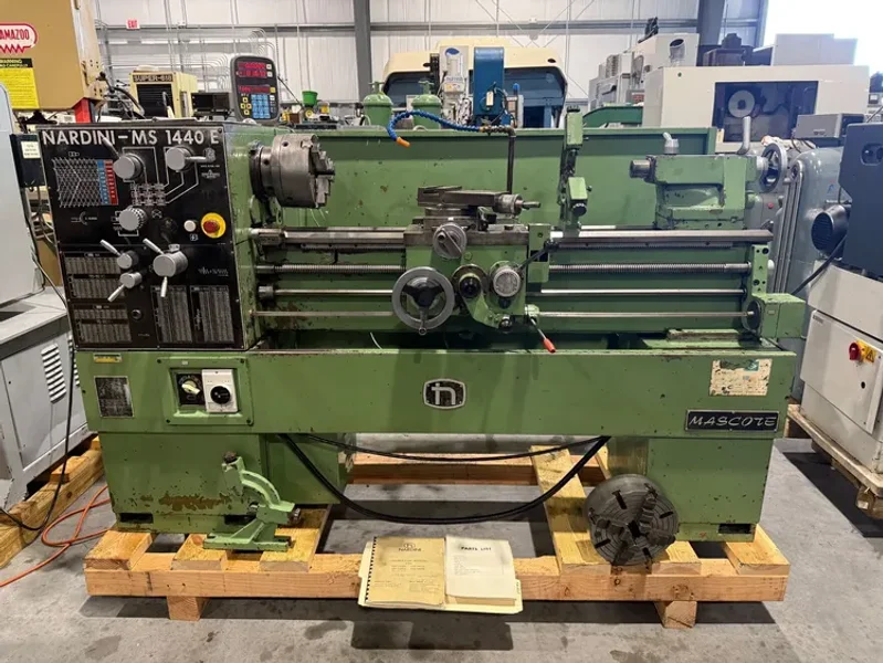 NARDINI MASCOTE MS-1440E 14”/19.75” x 40”cc Gap Bed Lathe #7767