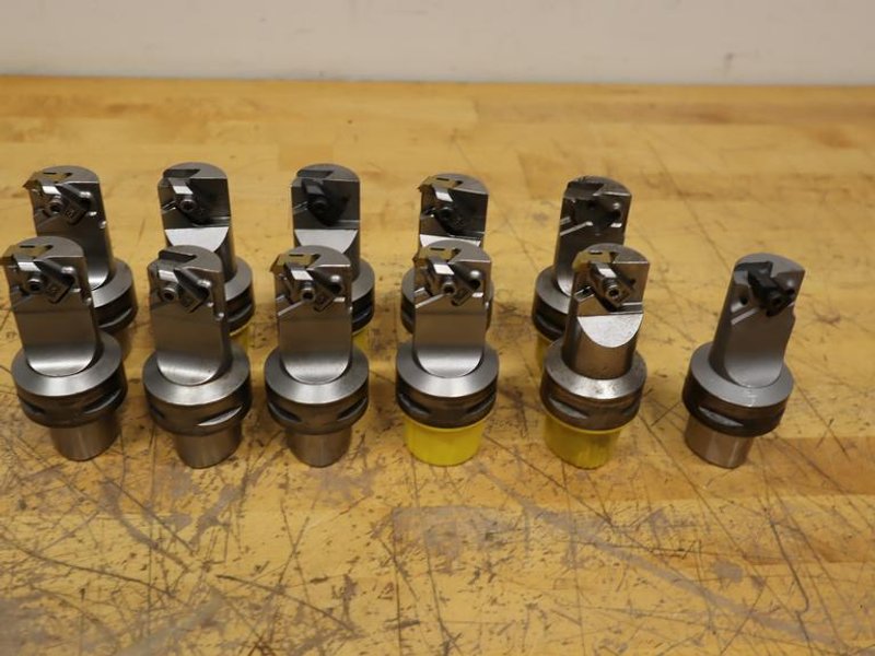 Jewell Tool Group C5 Capto Shank Short Replaceable Inserted Grooving Heads uses 4125 Type Inserts (11pcs)- Auction Item