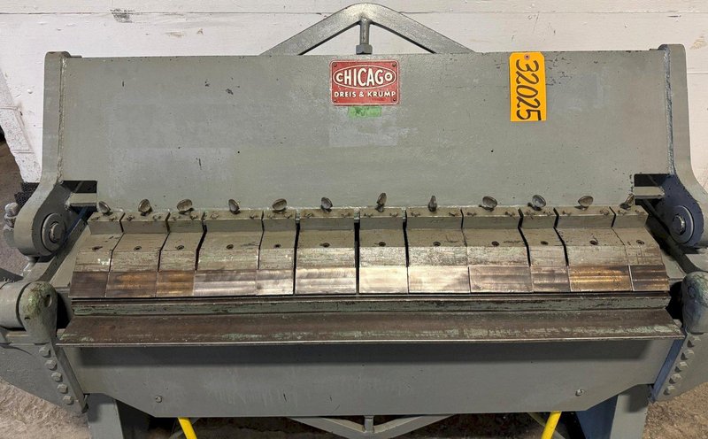 4&#039; x 12 Ga. Dreis &amp; Krump Box &amp; Pan Brake, BPO412-6, Complete Set Of Fingers