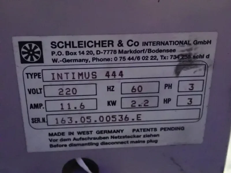 SCHLEICHER &amp; CO 18" X 19" X 26" SHREDDER  -  INTIMUS 444