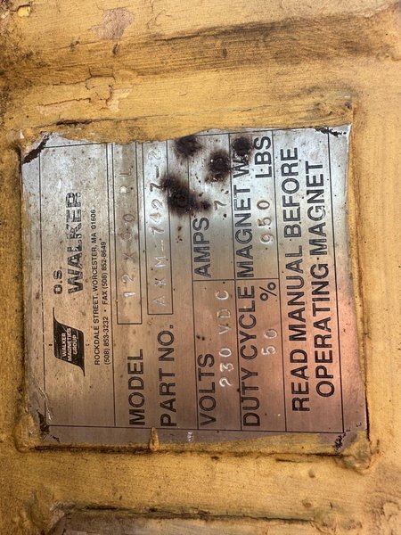 10,000 LBS MAGNET SYSTEM WITH (4) WALKER MAGNETS : STOCK 13389