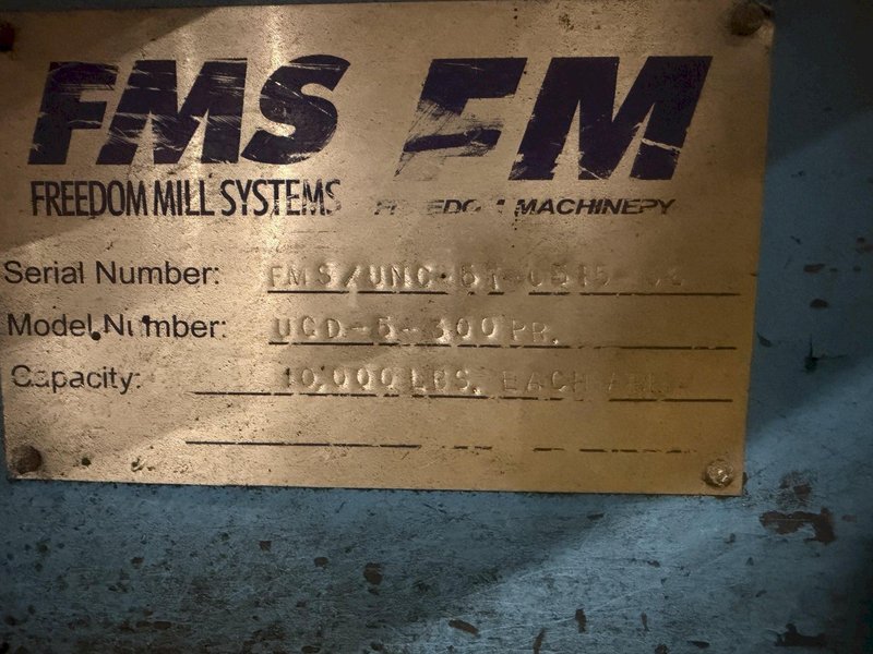 10,000 LBS X 16" FMS FREEDOM MILL SYSTEMS MODEL #UCD-5-300PR DOUBLE END UNCOILER COIL REEL: YOBRO #24899