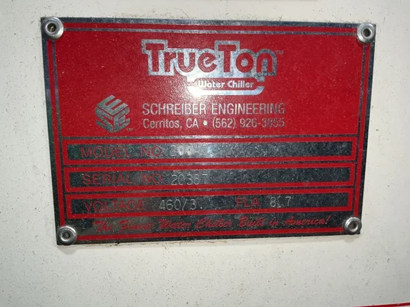 TRUETON 3/-/460 WATER CHILLER   -  200AC
