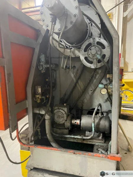 20,000 LBS X 36" LITTELL MODEL #S200-36 PULL OFF UNCOILER COIL REEL W/ COIL CAR: YOBRO #26128