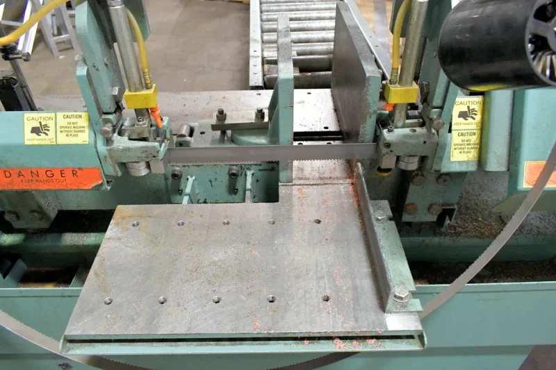 W.F. Wells Model F-16-1 16" x 20" Twin Post Semi-Automatic Horizontal Metal Cutting Bandsaw