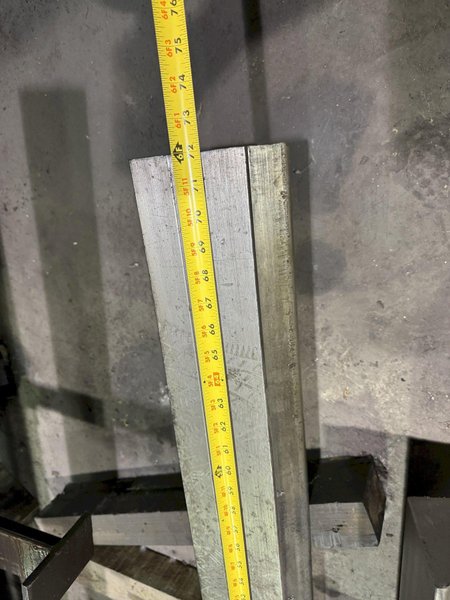 4&quot; OPENING X 240&quot; LONG 90 DEGREE BOTTOM PRESS BRAKE DIE. STOCK # 1224724