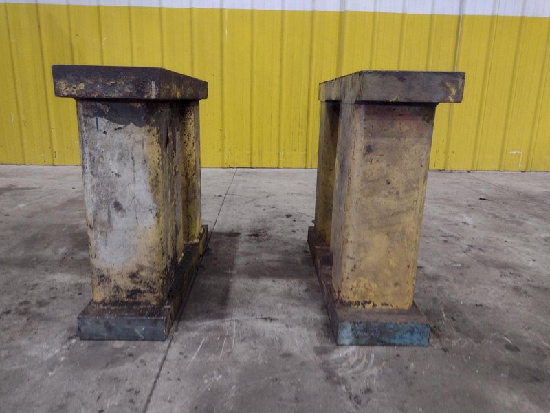 29.5&quot; X 8&quot; X 24&quot; HIGH STEEL MACHINED PARALLEL BLOCKS, SET OF 2: STOCK #23742