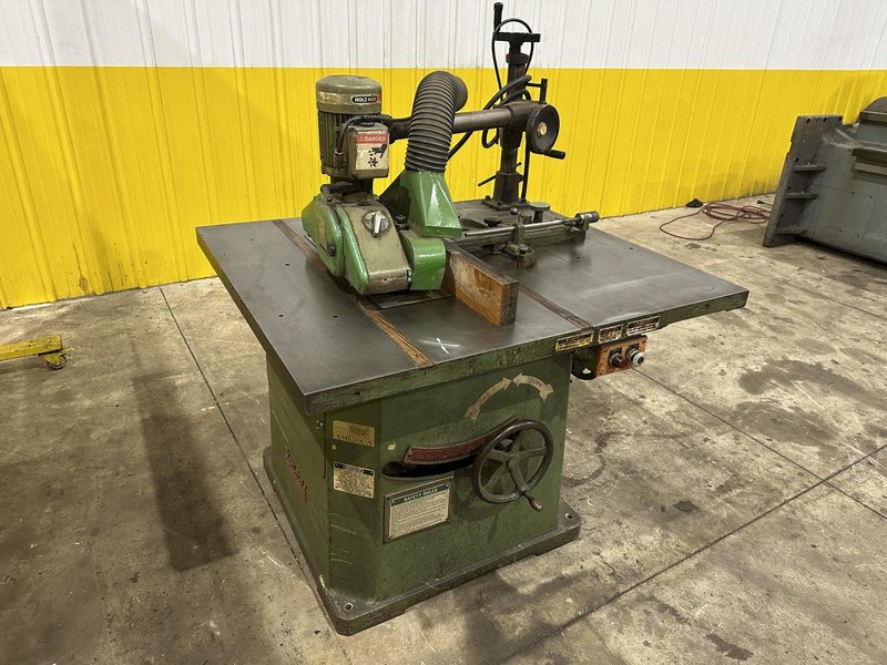 NORTHFIELD #4 POWERED TABLE SAW WITH MOTORIZED FEED ROLLS: STOCK #23080
