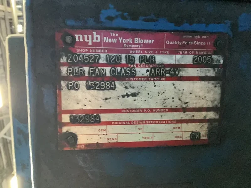 NEW YORK BLOWER COMPANY / TORIT 56”X85.5” HOPPER DUST COLLECTOR  -  2-4