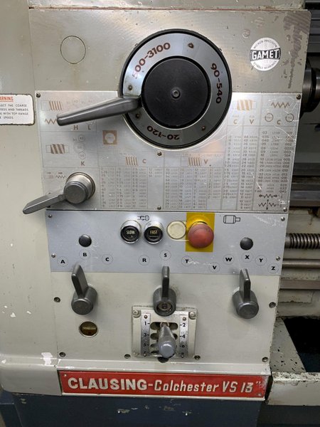 Clausing Colchester VS 13 13&quot; x 40&quot; Engine Lathe