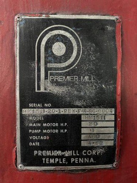 PREMIER 460 VOLT HM15II DUAL CHAMBER MEDIA MILL  -  HM15II