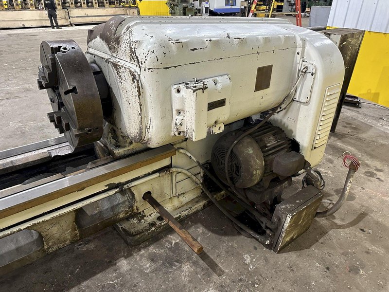 32" X 168" AMERICAN PACEMAKER HEAVY DUTY ENGINE LATHE, 3" HOLE: STOCK #20075