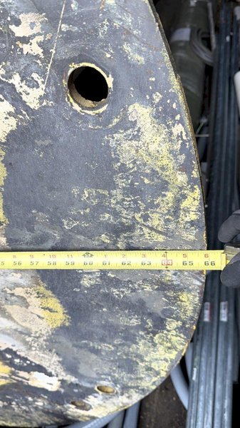 5 TON X 16' SPAN ABELL-HOWE JIB CRANE WITH MOTORIZED COFFING HOIST. STOCK # 0980026
