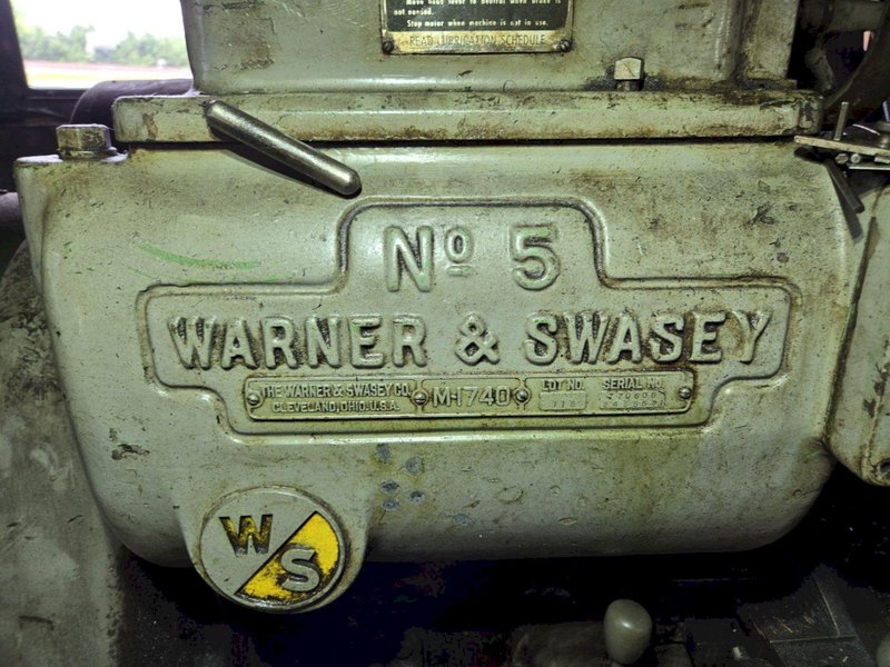 WARNER &amp; SWASEY NO. 5 MODEL M-1740 TURRET LATHE. STOCK # 0992525.