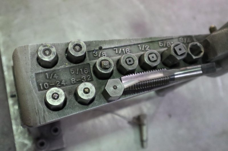 Cedarberg EZ Tapper Hand Tapping Machine with Taps and Work Bench- Auction Item