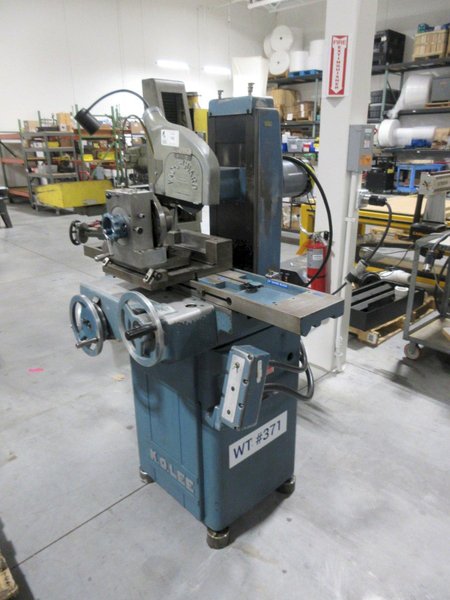 KO LEE S618 Manual Surface Grinder with Vacu-Guard Shield and Custom Spin Fixture- Auction Item