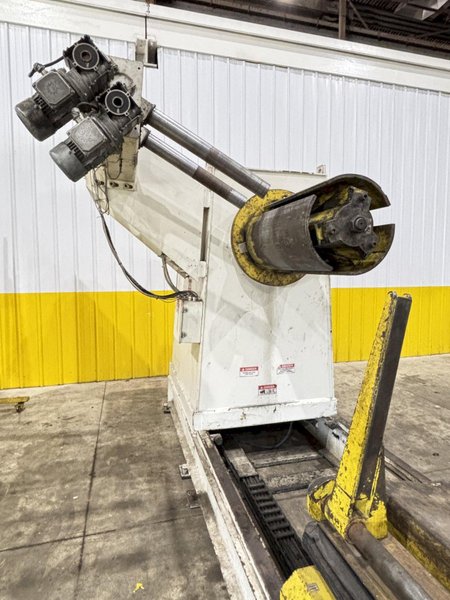 15,000 LBS X 36&quot; COE MODEL #CPR-PO-15018 MOTORIZED COIL REEL UNCOILER W/ COIL CAR: STOCK #23436