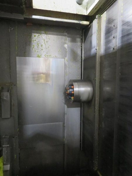 KIWA KNH-426X HMC, 2003-HPC, Fanuc Control, 12,000RPM, Chip Conveyor