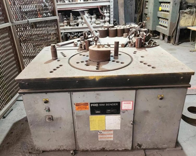 KRB MODEL #18M ELECTRO MECHANICAL ROTARY REBAR BENDER : YOBRO #25147