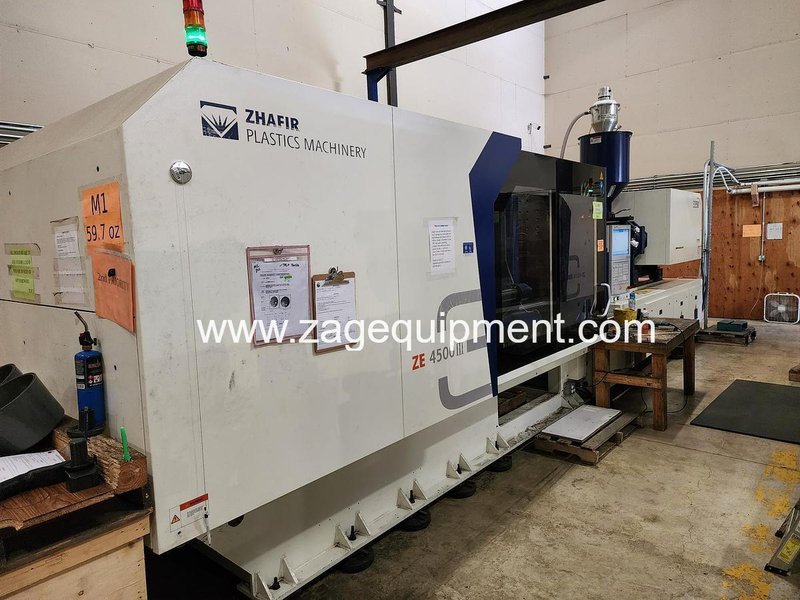Haitian Used ZEIII 4500/3350 Electric Injection Molding Machine, 506 Ton, Yr. 2021, 59.68 oz.