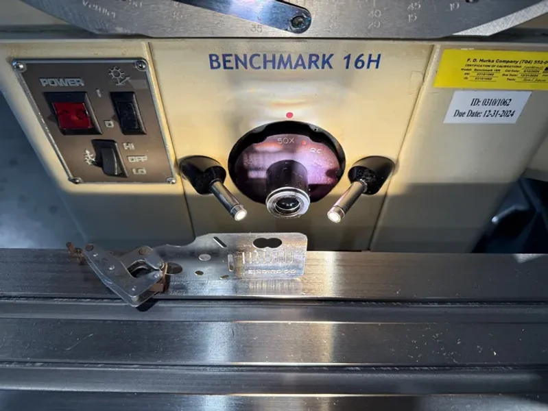 16” DORSEY 16H OPTICAL COMPARATOR DRO 2003’ #7772