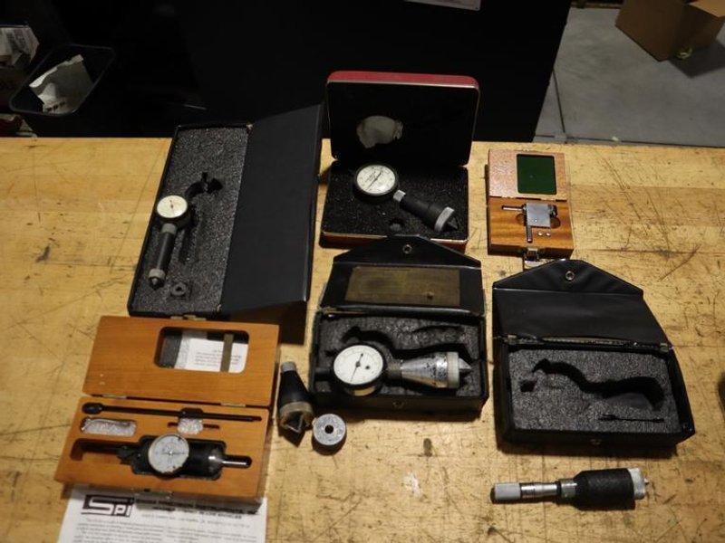 Chamfer Gages, Countersink Gage, Co-Ax Indicator, Hole Bottom Adapter- Auction Item