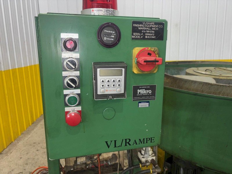 VL/RAMPE MODEL #SB-8 DUAL MEDIA VIBRATORY DEBURRING MACHINE: YOBRO #23875