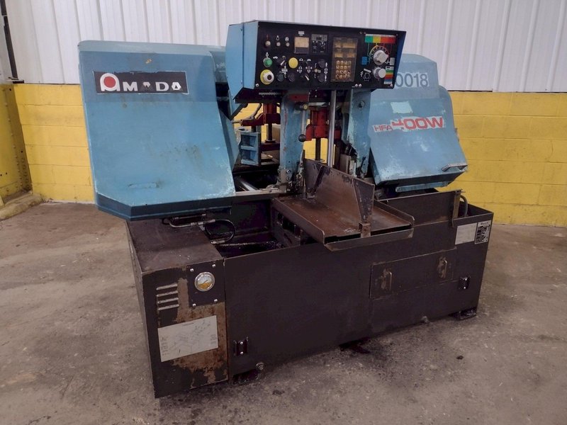 16&quot; X 16&quot; AMADA MODEL #HFA-400W AUTOMATIC HORIZONTAL BANDSAW: STOCK #15398