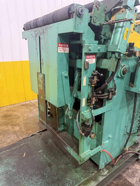 10,000 LBS X 24" X .105" ROWE ENTRY SERVO FEED LINE, COIL CAR, REEL, STRAIGHTENER, INDRAMAT SERVO FEED: YOBRO #24518