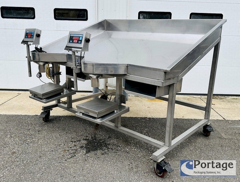 Heinzen Manufacturing  |  2720 Manual Produce Packing Table w/ Dual Scales