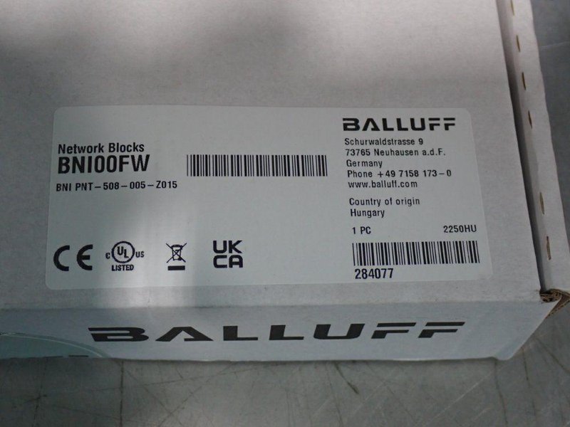 BALLUFF NETWORK BLOCKS  -  BNI00FW