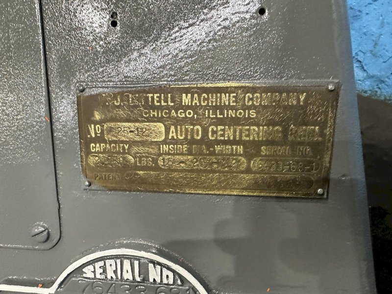 2500 LB X 12&#039; LITTELL MOTORIZED COIL REEL: STOCK 71373