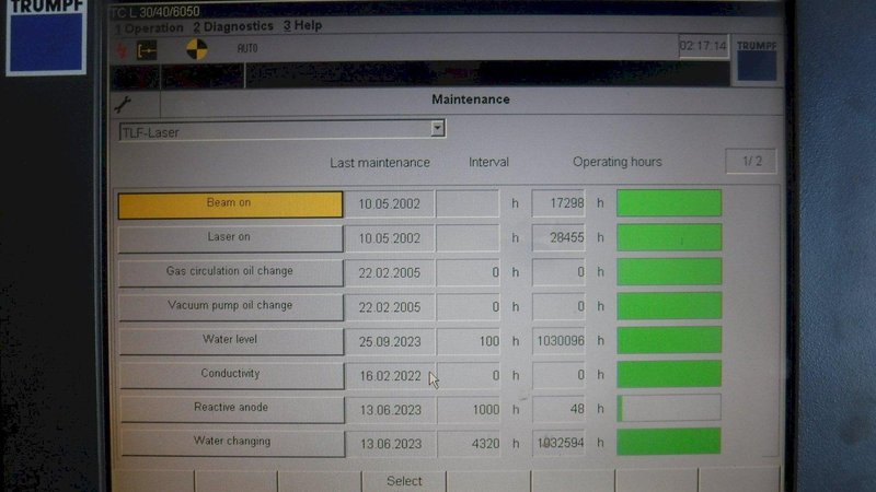 Trumpf 4050 Laser Cutting System (#5114)