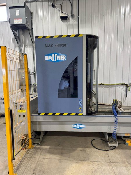 1 - PREOWNED 2021 HAFFNER MAC- 440/20 ALUMINUM PROFILE PROCESSING CENTER