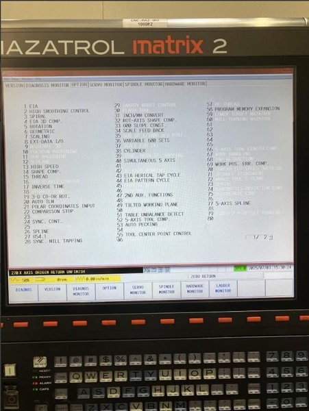 2014 Mazak Vortex e-1060V/8 5-Axis CNC Vertical Machining Center For Sale