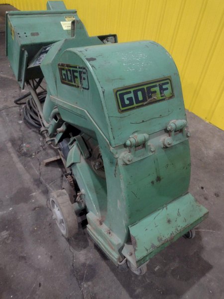 13&quot; WIDE GOFF MODEL #15E13 PORTABLE SHOT BLAST CLEANING UNIT: STOCK #19817