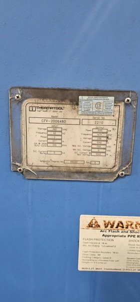 30013RB Used Thermatool 200 kW Welder - Variable Frequency Solid State Welder