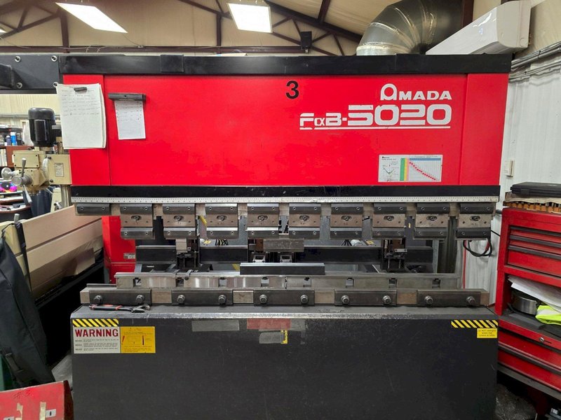 50 Ton x 6.5′ Amada FBD-5020 E Press Brake, 1995 – Backgauge