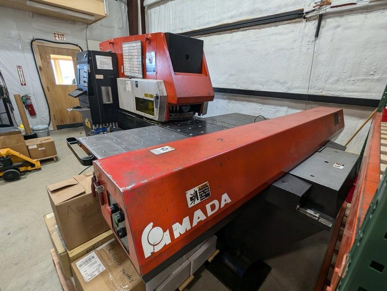 22 Ton Amada Aries 245 CNC Turret Punch, 1994 – Comes With Amada Tool Sharpener
