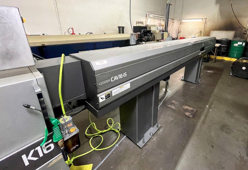 Citizen K16 (1F7P) CNC Swiss Lathe 2008 with: Fanuc 31i CNC Control and 12' CAV16-IS Barfeeder